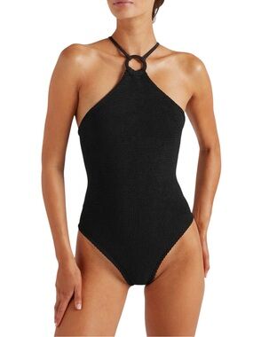 HUNZA G Jasmine O-Ring One-Piece Swimsuit